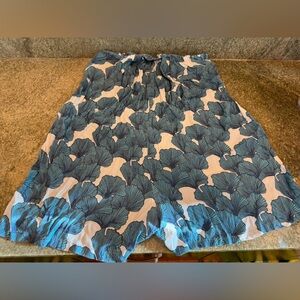 Ava Sky Blue and White Patterned Pants